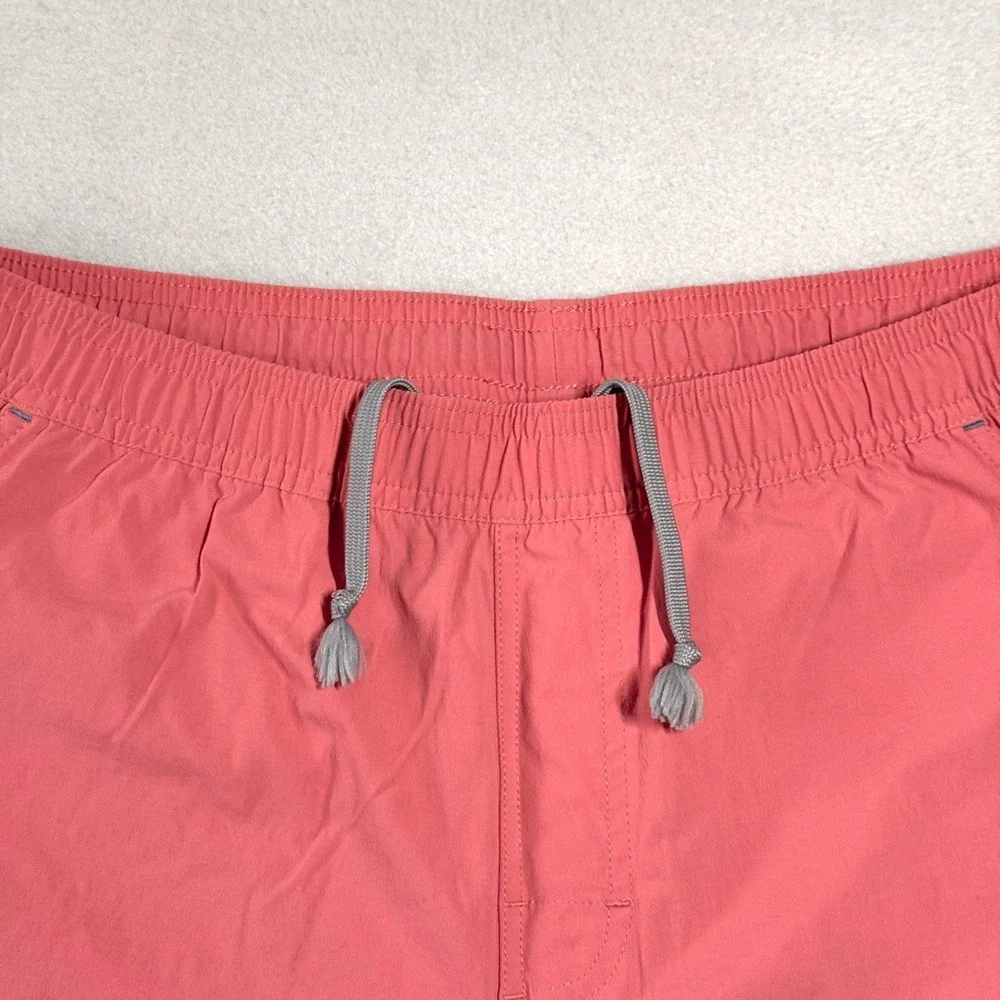 Sunswell Shorts Mens‎ Medium Hybrid Swim Trunks Unlined Pull On Drawstring Coral